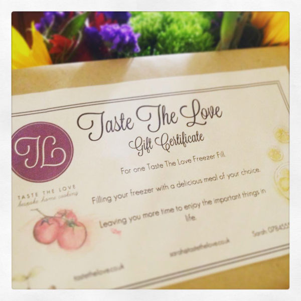 Gift Certificates - Taste the Love