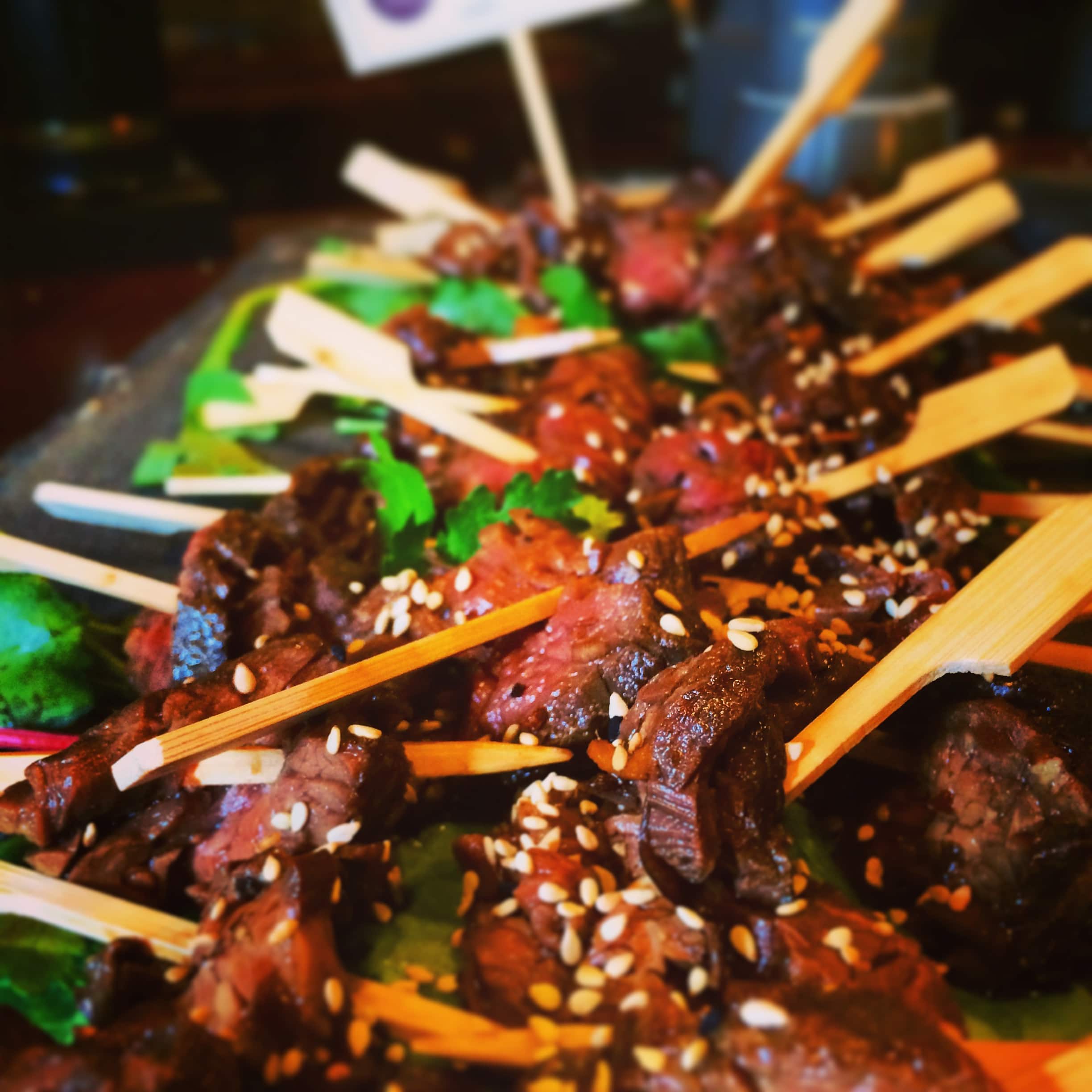 Beef tatiki at a different kind of wedding.
