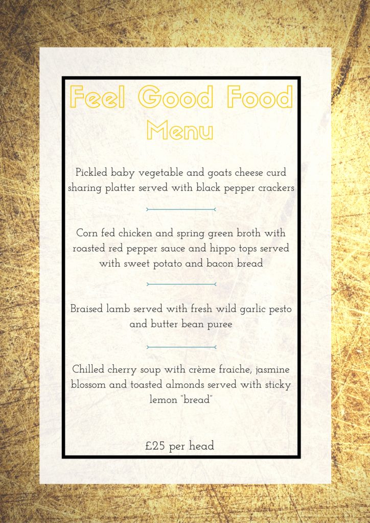 Feel Good Food April Menu